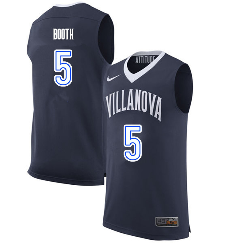 Men #5 Phil Booth Villanova Wildcats College Basketball Jerseys-Navy - Click Image to Close